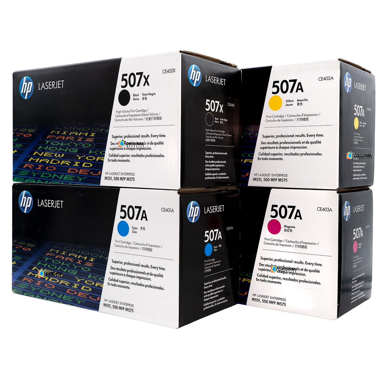 Toner HP 507A Amarillo