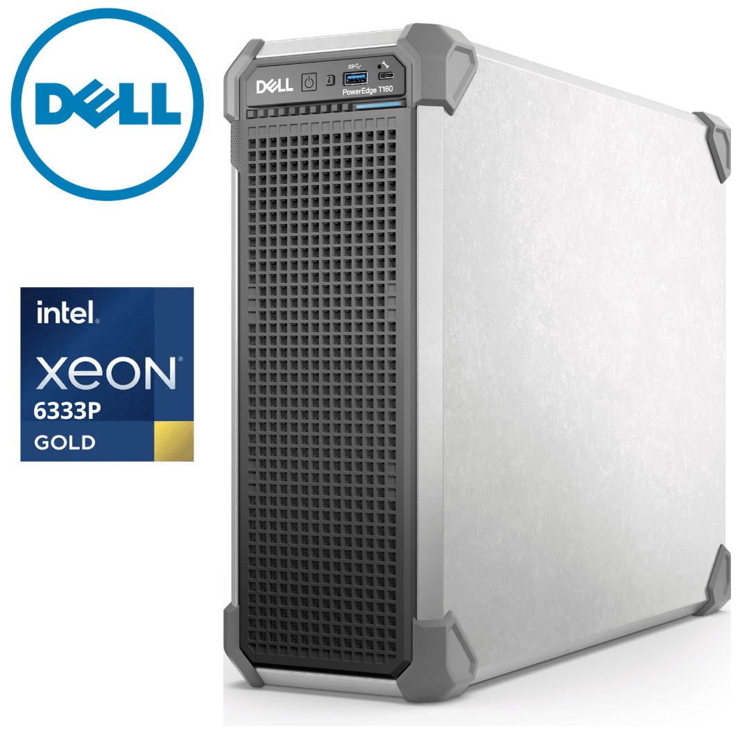 Servidor Dell T160 + 6333P + 16GB + 2TB HDD + H355