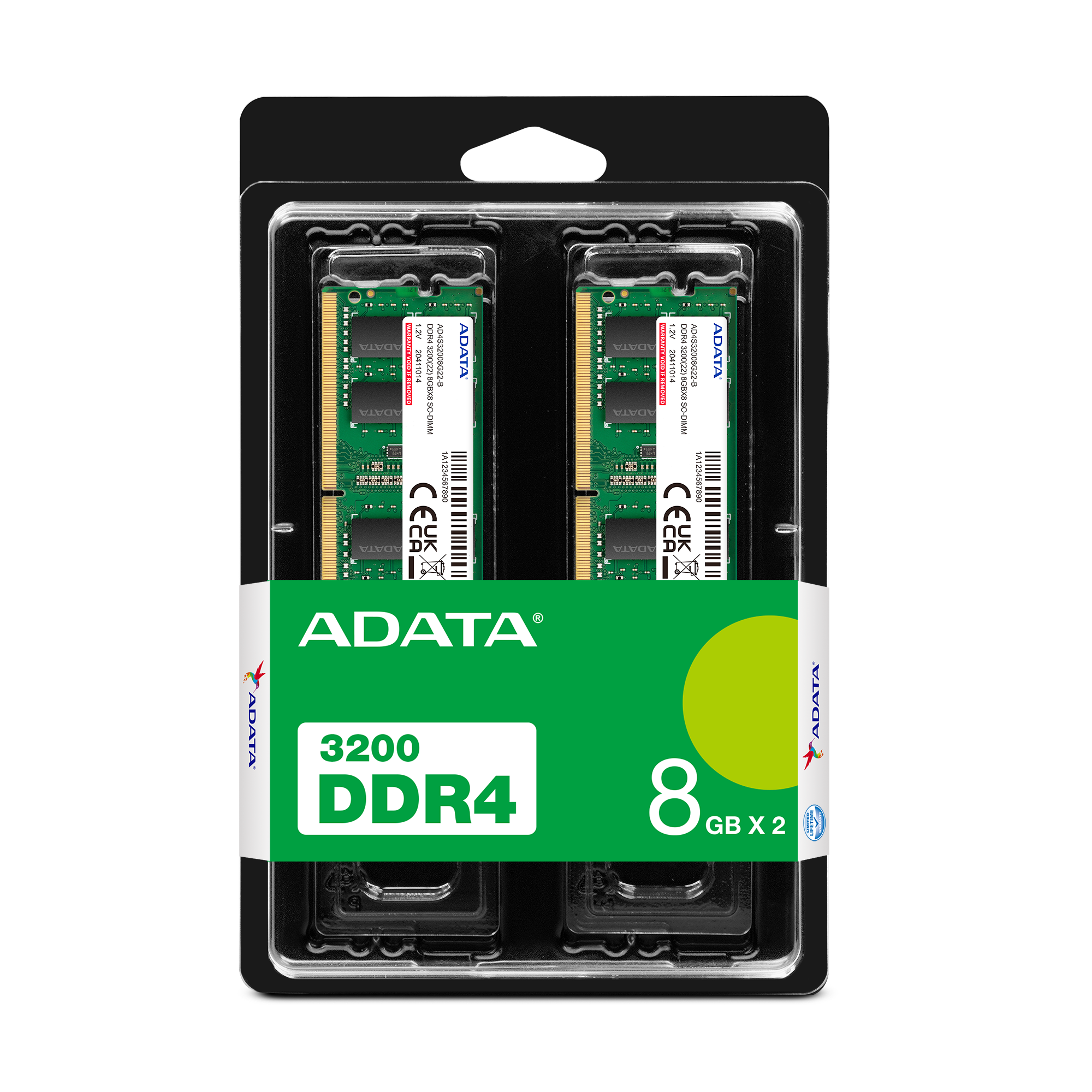 DRAM DDR4 U-DIMM 8GB 3200 SINGLE TRAY CL