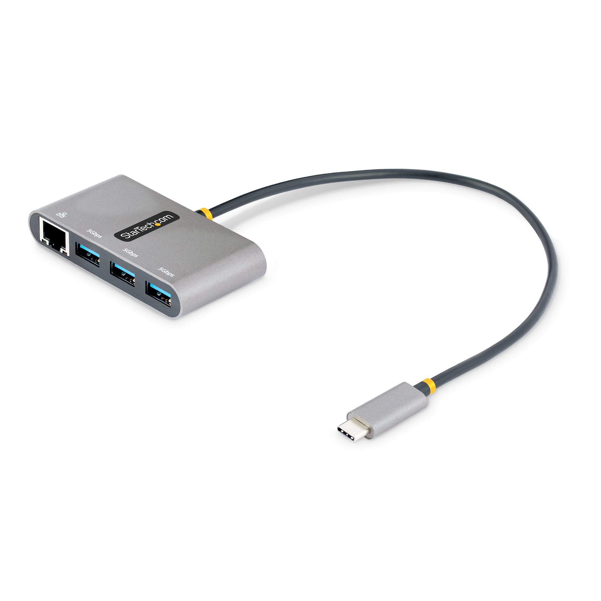 Portable USB 3.0 Hub w/ Gigabit Ethernet