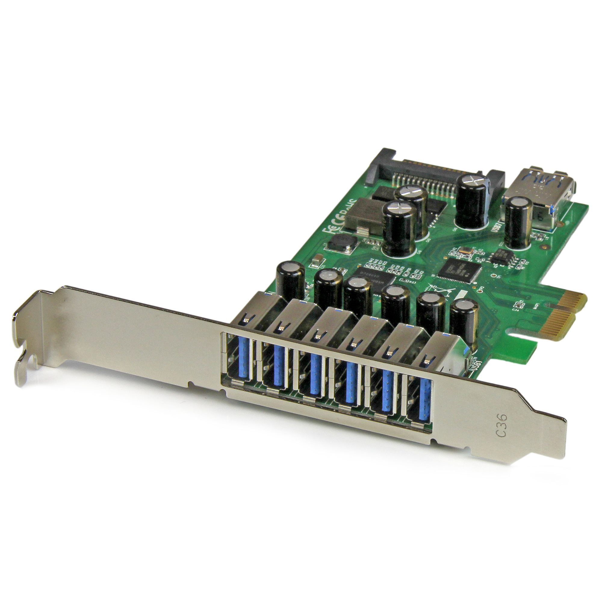 2 Port PCIe USB 3.0 Card w/ SATA Power