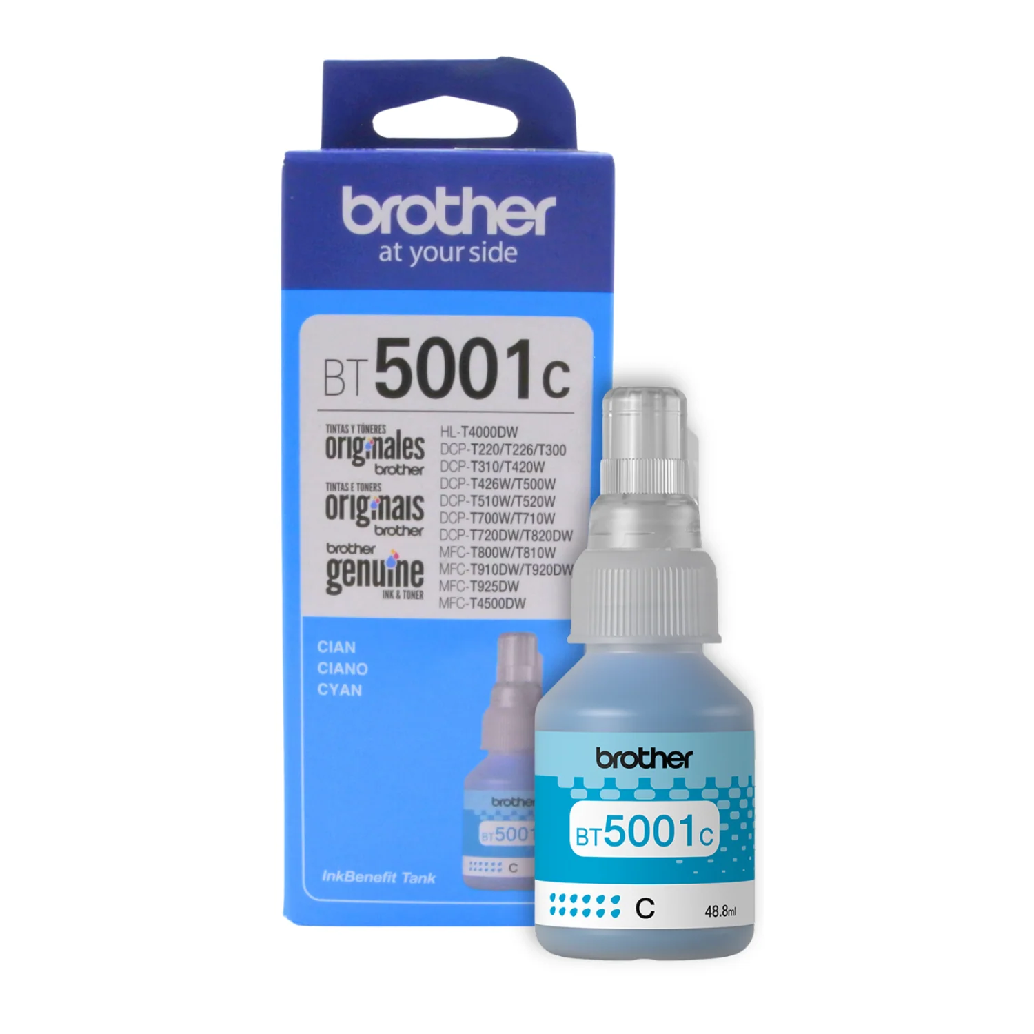BOTELLA DE TINTA BT5001C CIAN