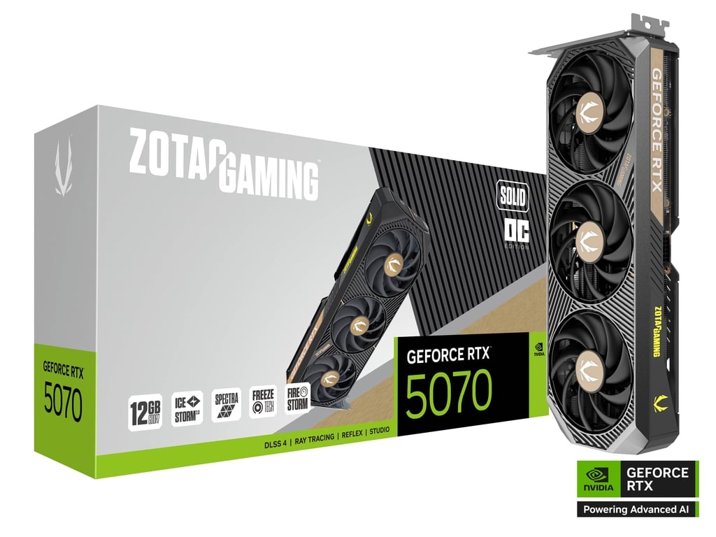 ZOTAC GAMING GEFORCE RTX 5070 SOLID OC