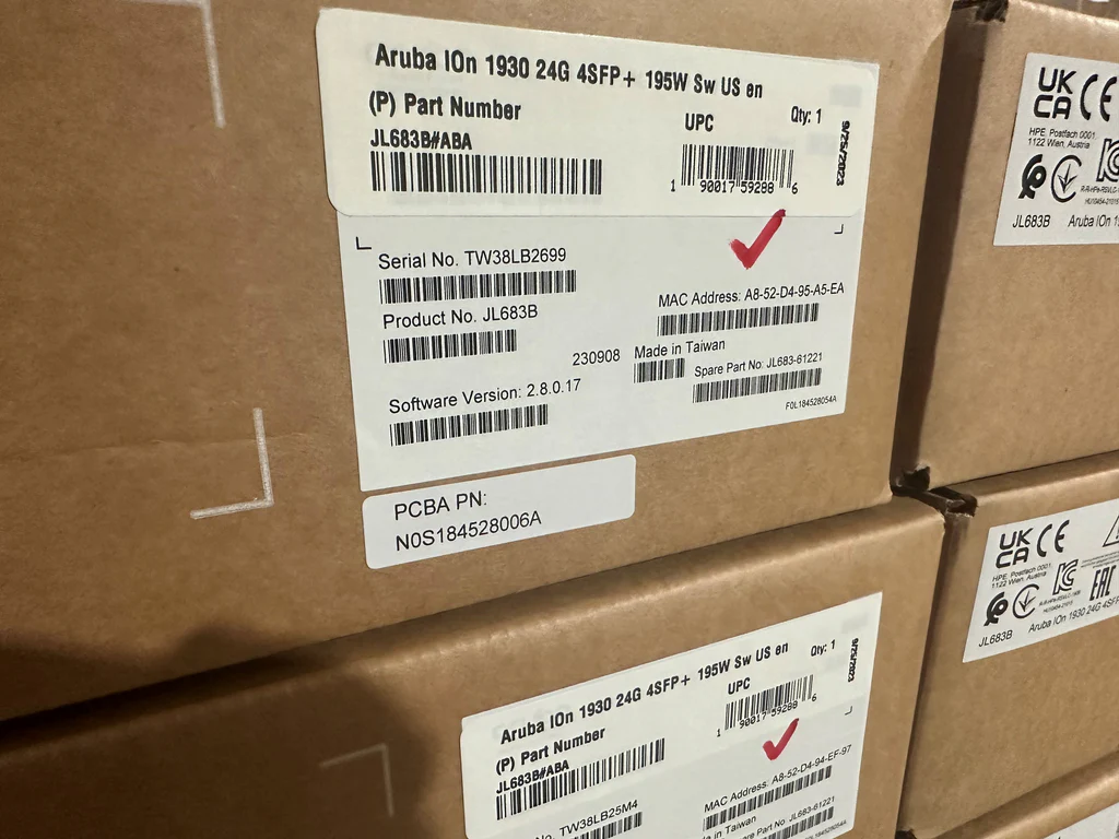 ARUBA ION 1930 24G 4SFP+ 370W SW