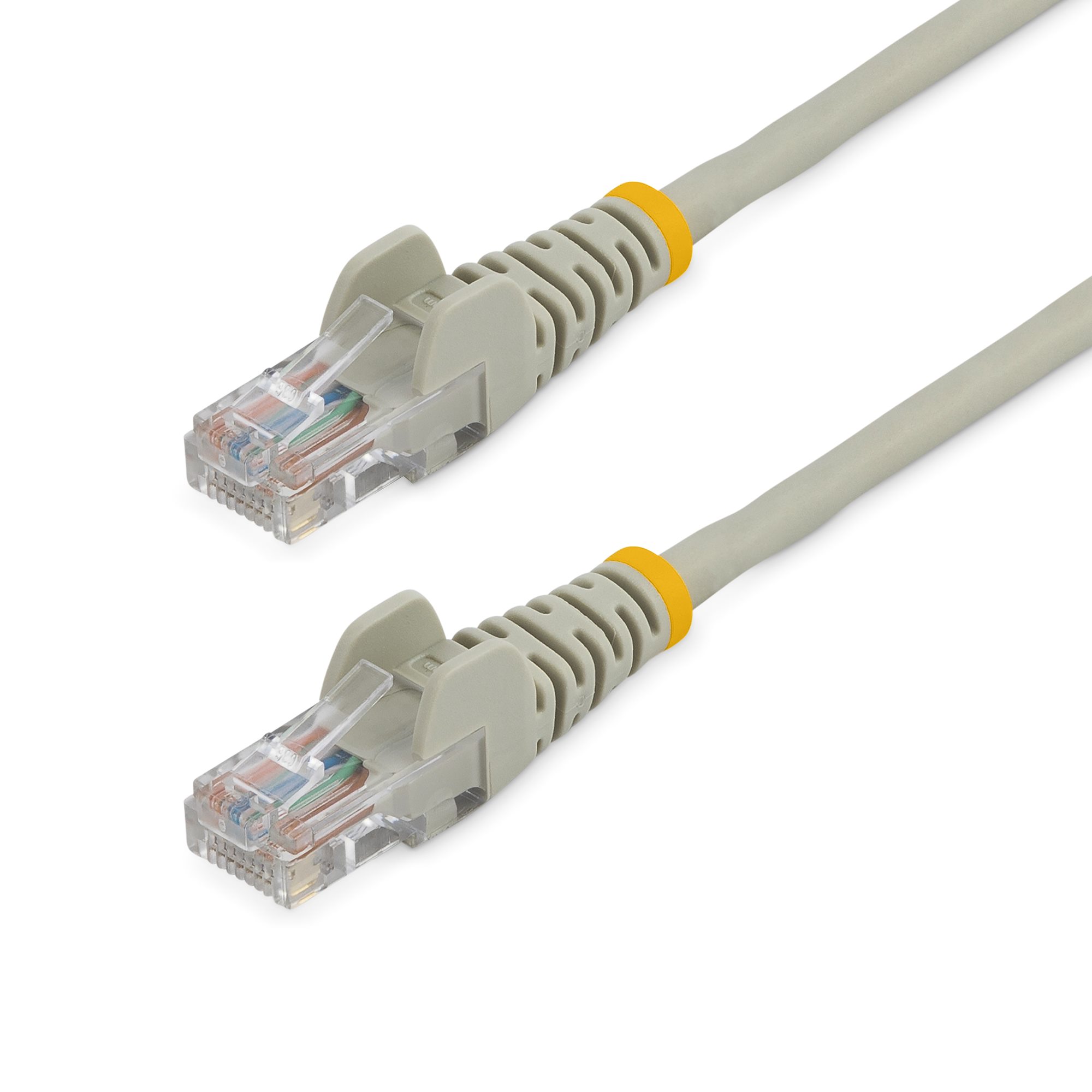 Cable 90cm Cat5e RJ45 Gris Sin Enganches