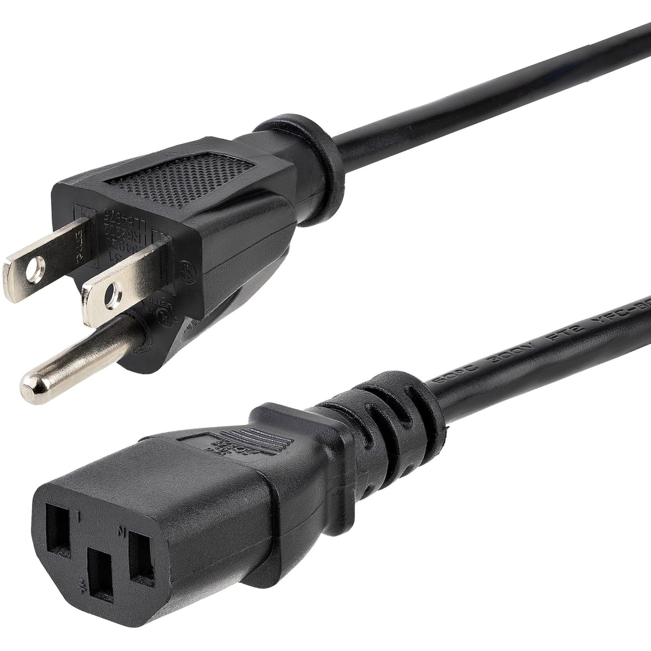 10ft 14AWG Computer Power Cord NEMA 5-15