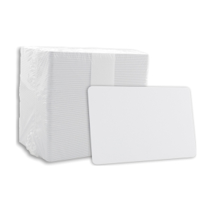 ZEBRA WHITE PVC CARDS 30 MIL 500 CARDS