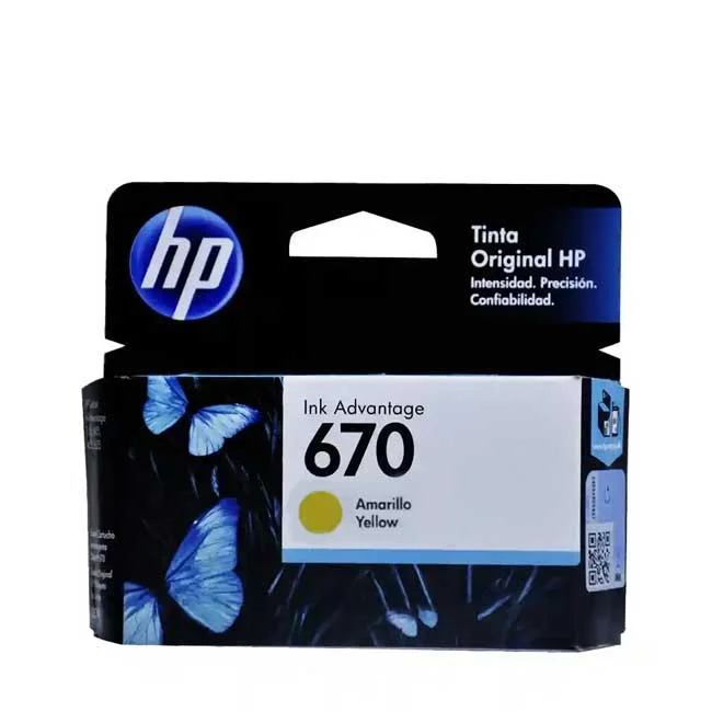 CARTUCHO TINTA HP 670 AMARILLO 300 PÃG