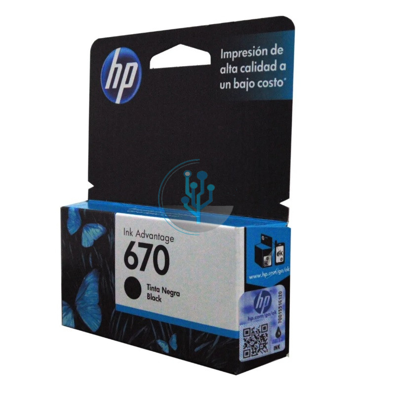 CARTUCHO DE TINTA HP 670 NEGRO 250 PÃG
