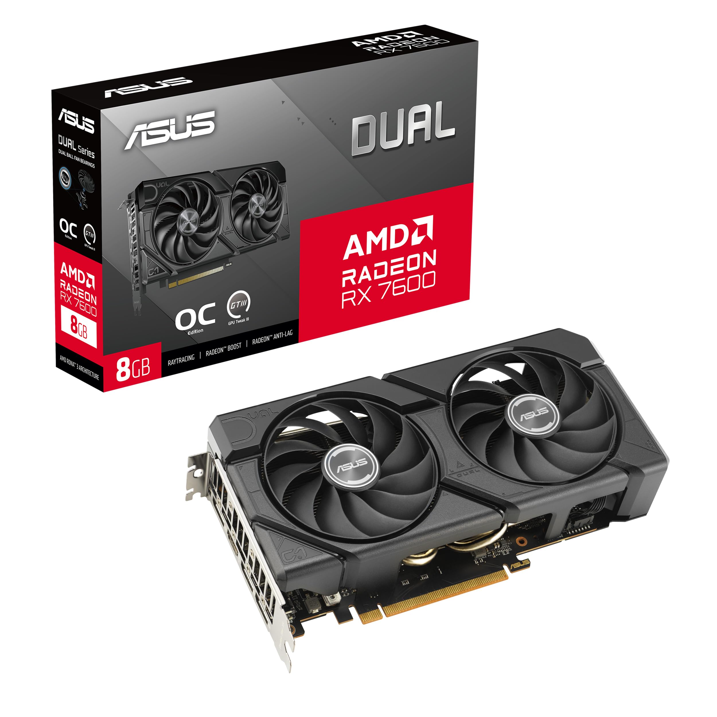 ASUS DUAL RADEON RX 7600 EVO OC EDITION
