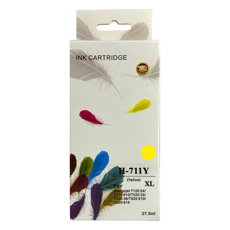 TINTA HP 711 29 ML X 3 AMARILLO PACK