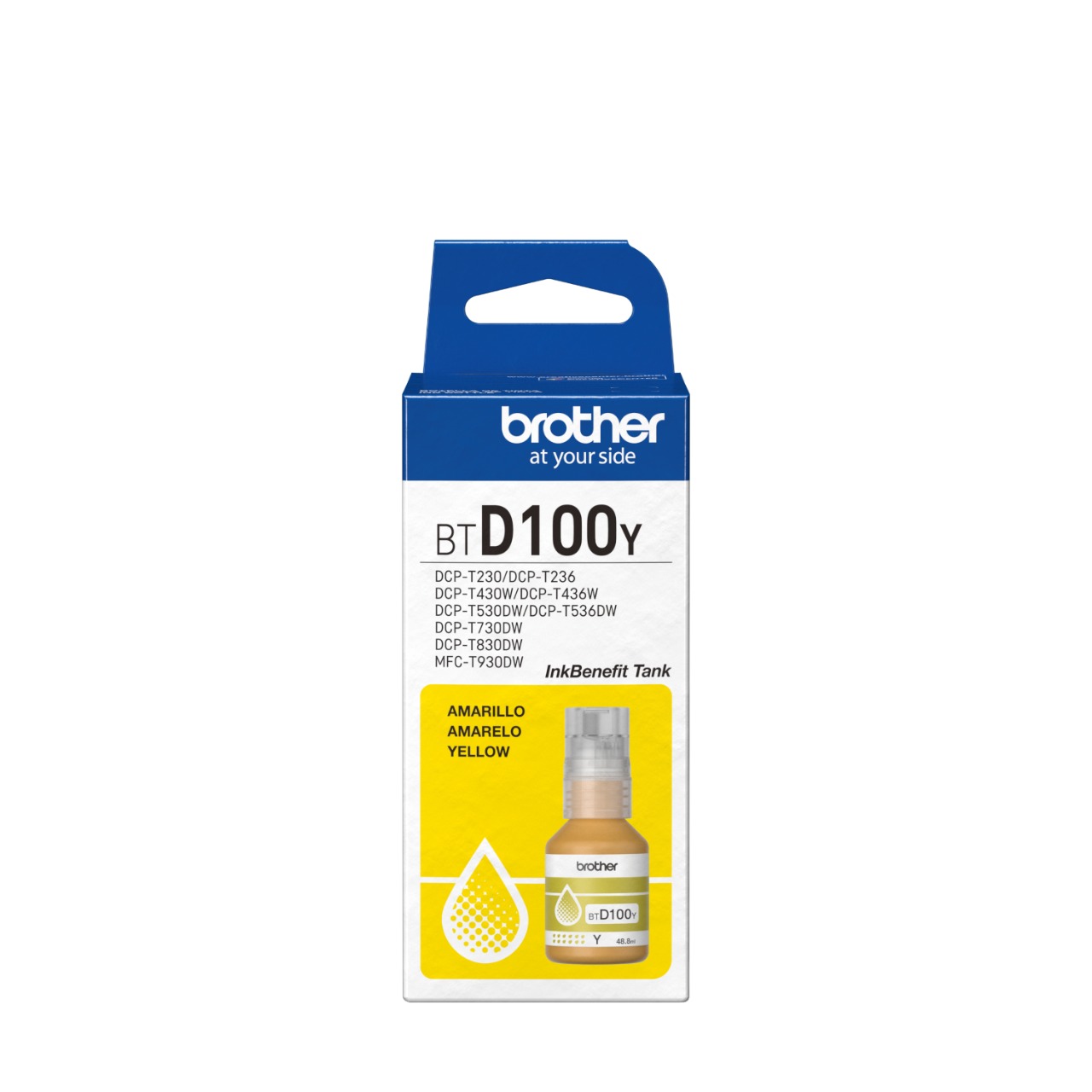 BOTELLA DE TINTA AMARILLA BTD100Y