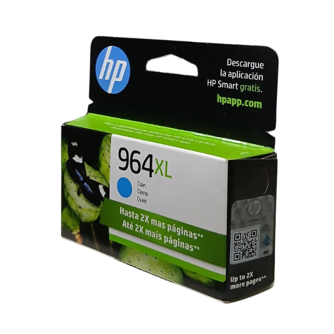 CARTUCHO DE TINTA HP 964XL CIAN 1600 PÃ