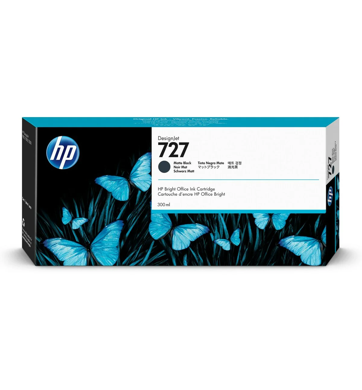 TINTA HP 727 300-ML MATE NEGRO