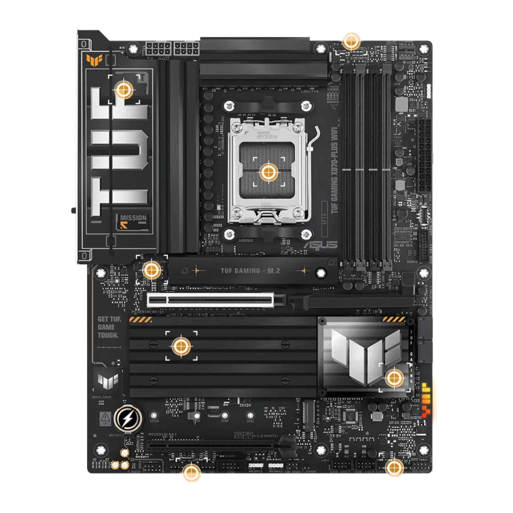 ASUS - TUF GAMING X870-PLUS WIFI - Motherboard - ATX - Socket AM5 - AMD X870 - para Ryzen