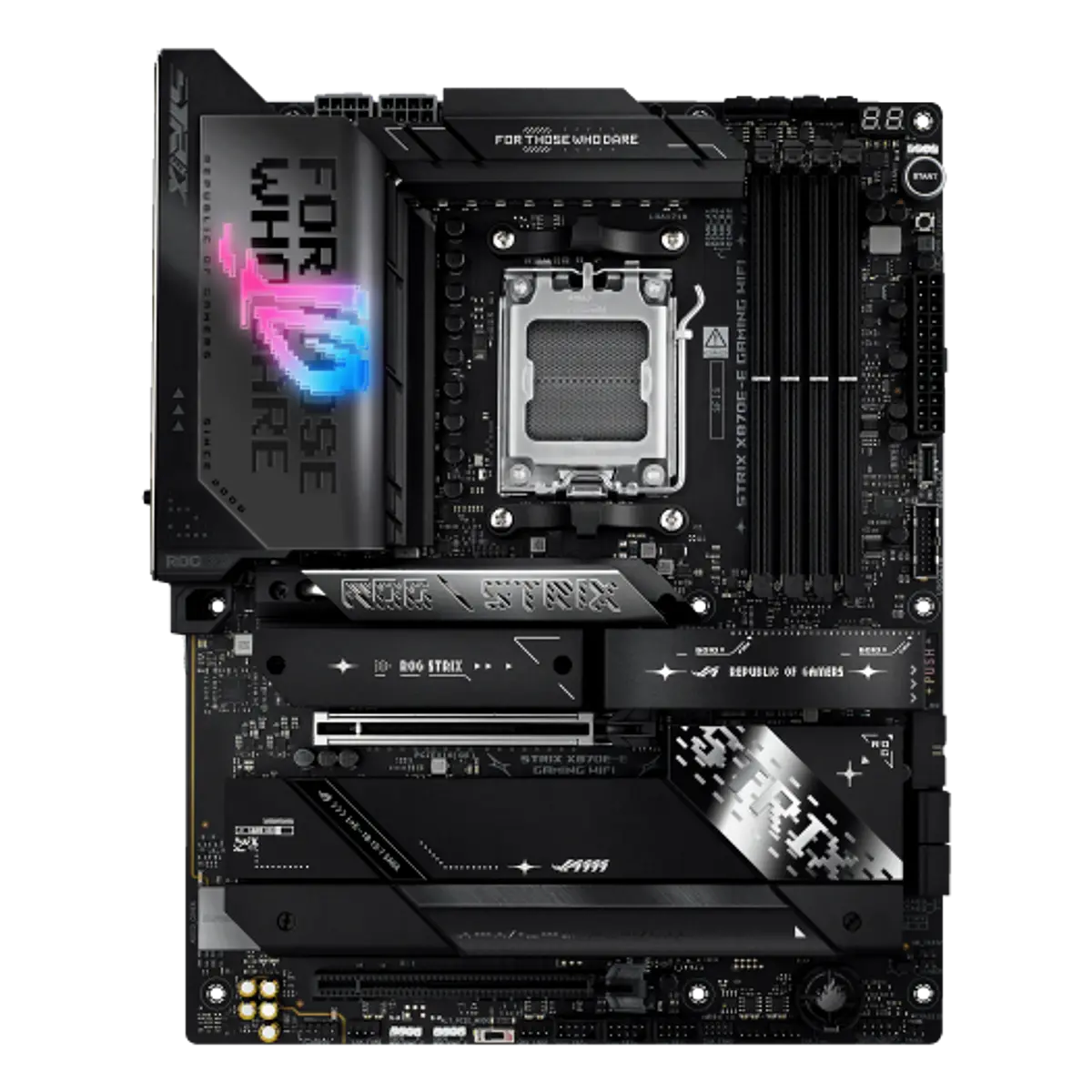 ASUS - ROG STRIX X870E-E GAMING WIFI - Motherboard - ATX - AMD X870E - para Ryzen