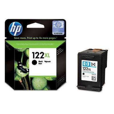 HP 122XL - 8 ml - Alto rendimiento - negro - original - cartucho de tinta - para Deskjet 1010, 10XX J410, 15XX, 2050 J510, 2050A J510, 2054A J510, 25XX, Envy 45XX