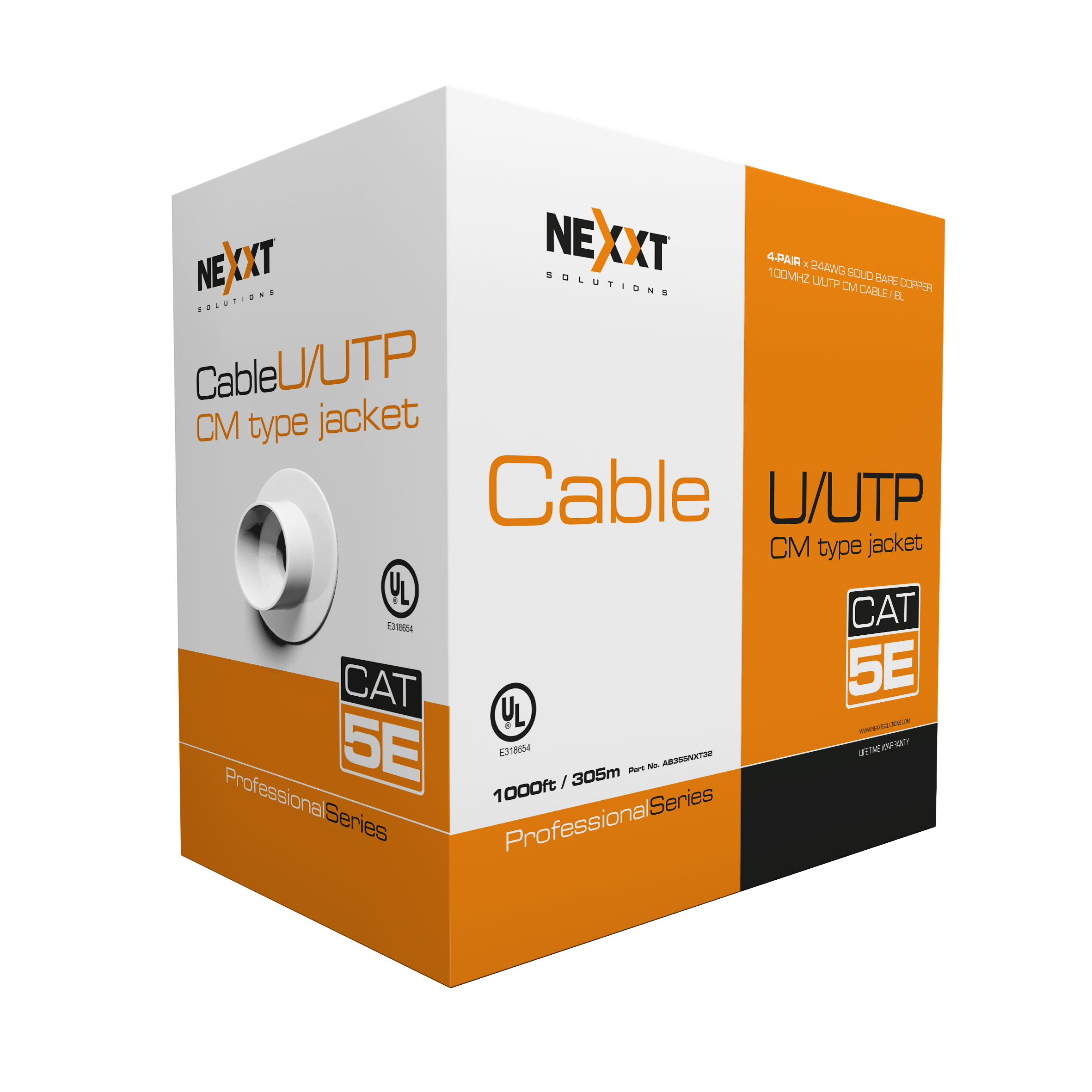 Nexxt Professional Cat6 UTP Cable 4P 24AWG CM 305m GR