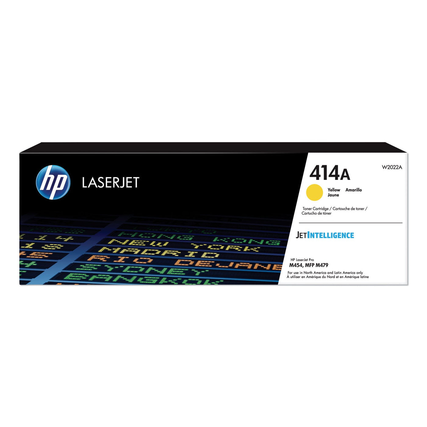 HP 414A - Amarillo - original - LaserJet - cartucho de tóner (W2022A) - para Color LaserJet Enterprise M455, MFP M480; Color LaserJet Pro M454, M479, MFP M479