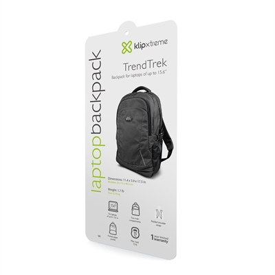 Klip Xtreme - Notebook carrying backpack - 15.6" - 1600D Nylon - Black