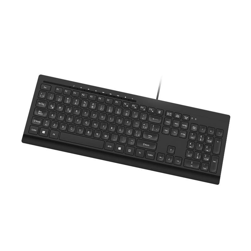 Klip Xtreme - Keyboard - Wired - Spanish - USB - Black - Multimedia keys