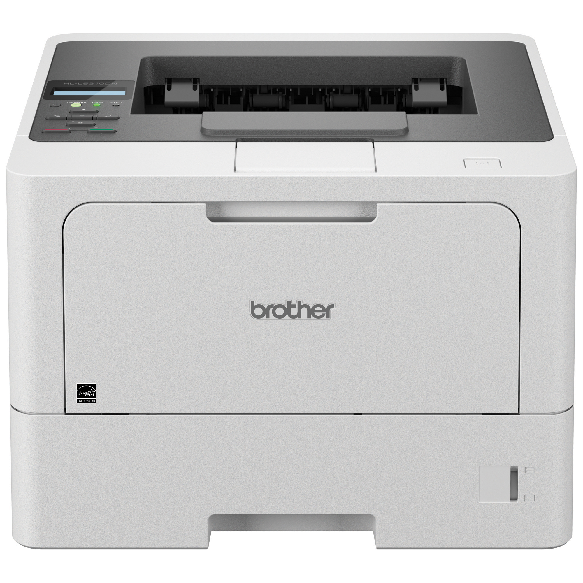 Brother HL-L5210DN - Impresora - B/N - a dos caras - laser - A4/Legal - 1200 x 1200 ppp - hasta 48 ppm - capacidad: 350 hojas - USB 2.0, Gigabit LAN