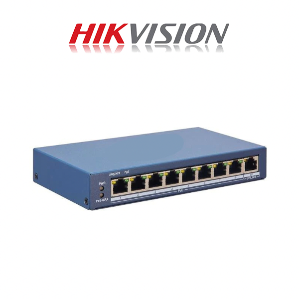 Hikvision - Switch - Ethernet - 8 - Fast Ethernet - Smart POE