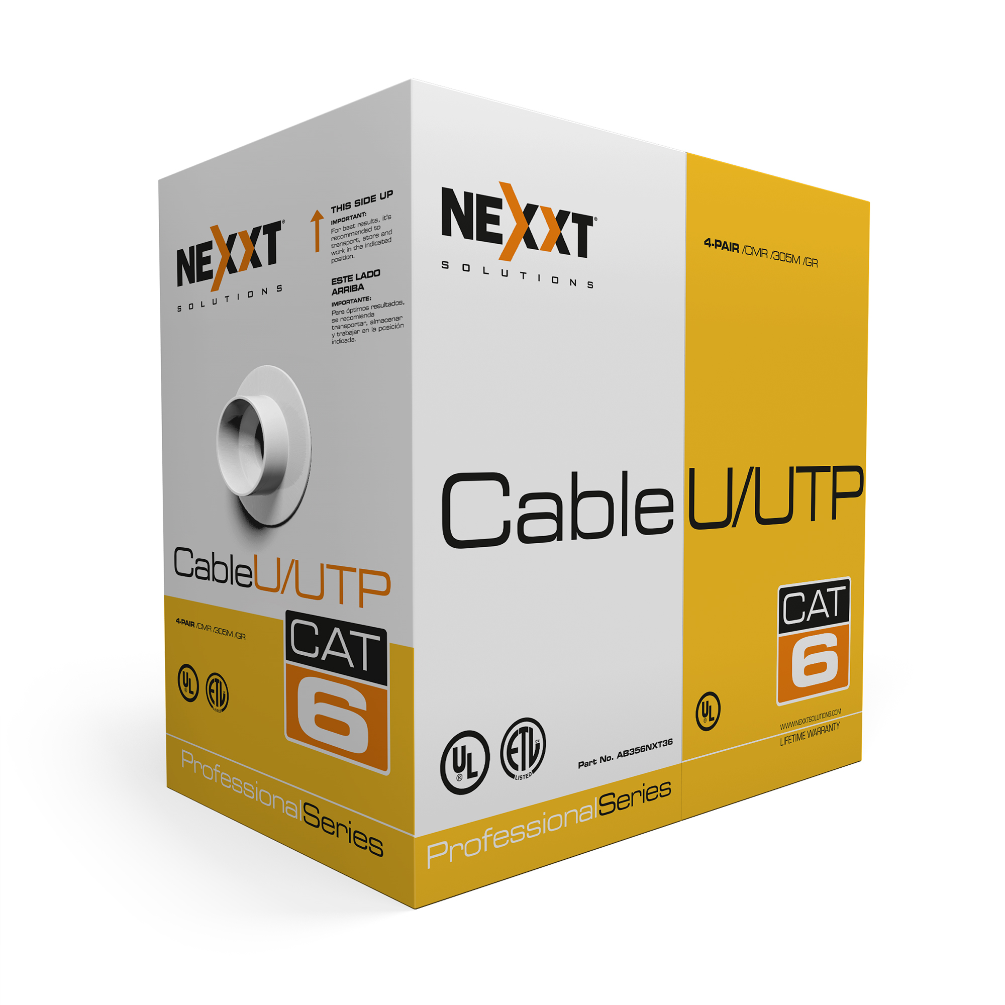Nexxt Enterprise Cat6A U/UTP Cable 4P 23AWG LSZH 305m BL