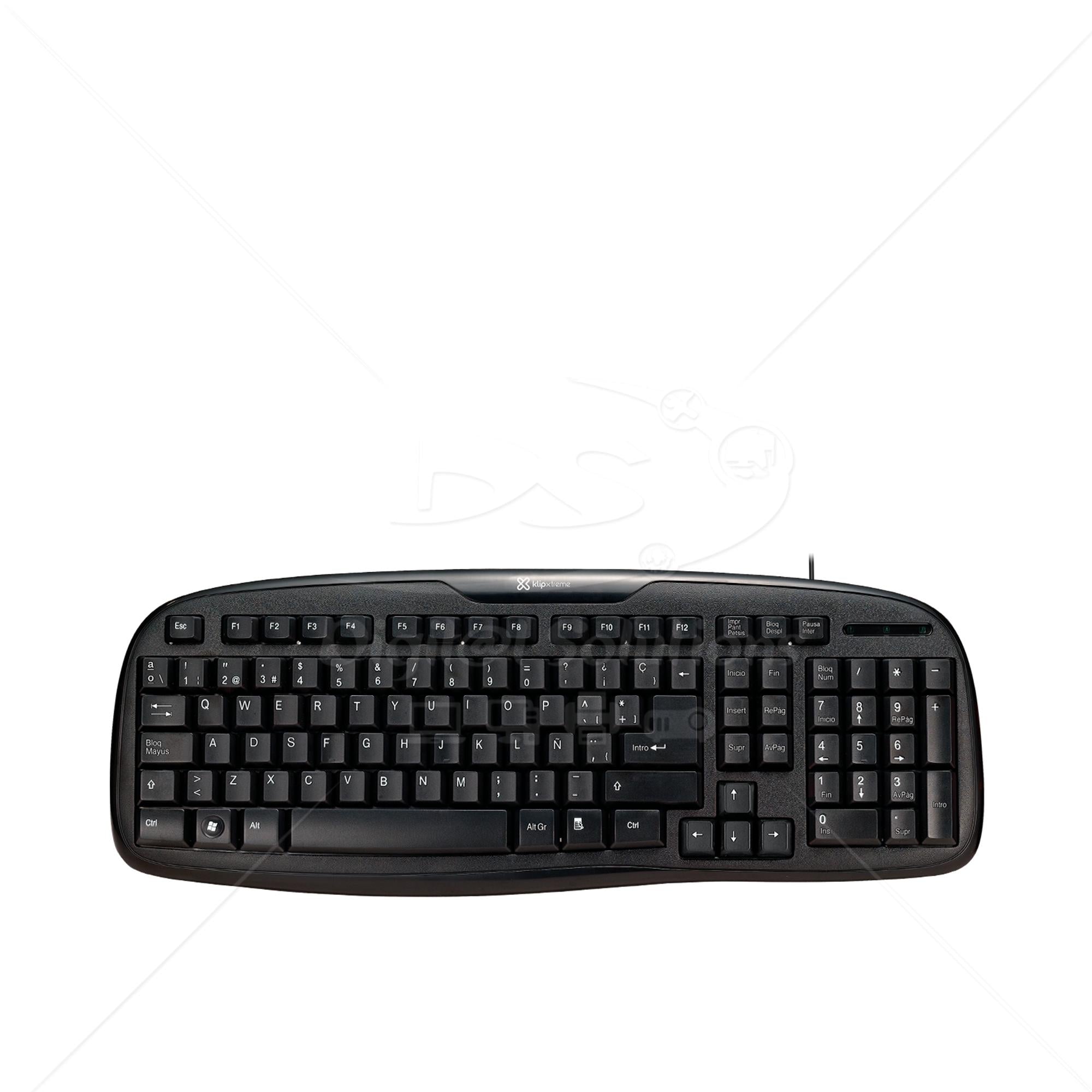 Klip Xtreme KKS-050S - Teclado - USB - español - negro azabache