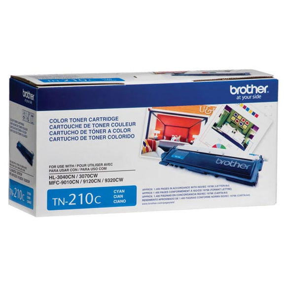 Brother TN210C - Cián - original - cartucho de tóner - para Brother HL-3040, 3045, 3070, 3075, MFC-9010, 9120, 9125, 9320, 9325