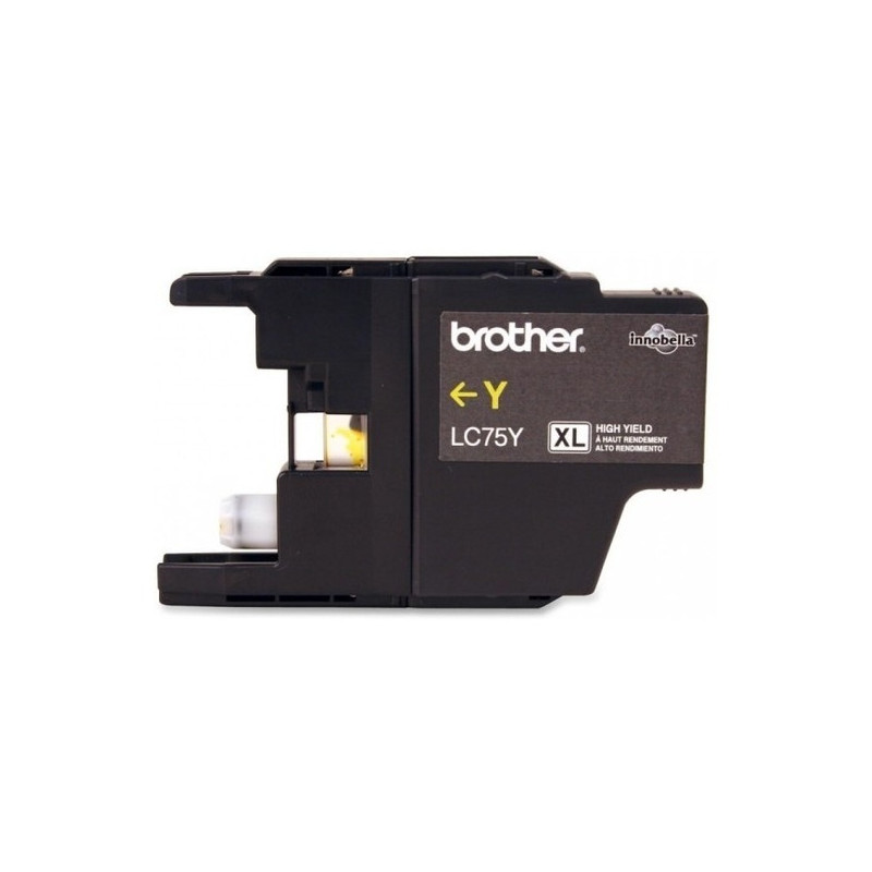 Brother LC75Y - Alto rendimiento - amarillo - original - cartucho de tinta - para Brother MFC-J280, J425, J430, J435, J5910, J625, J6510, J6710, J6910, J825, J835