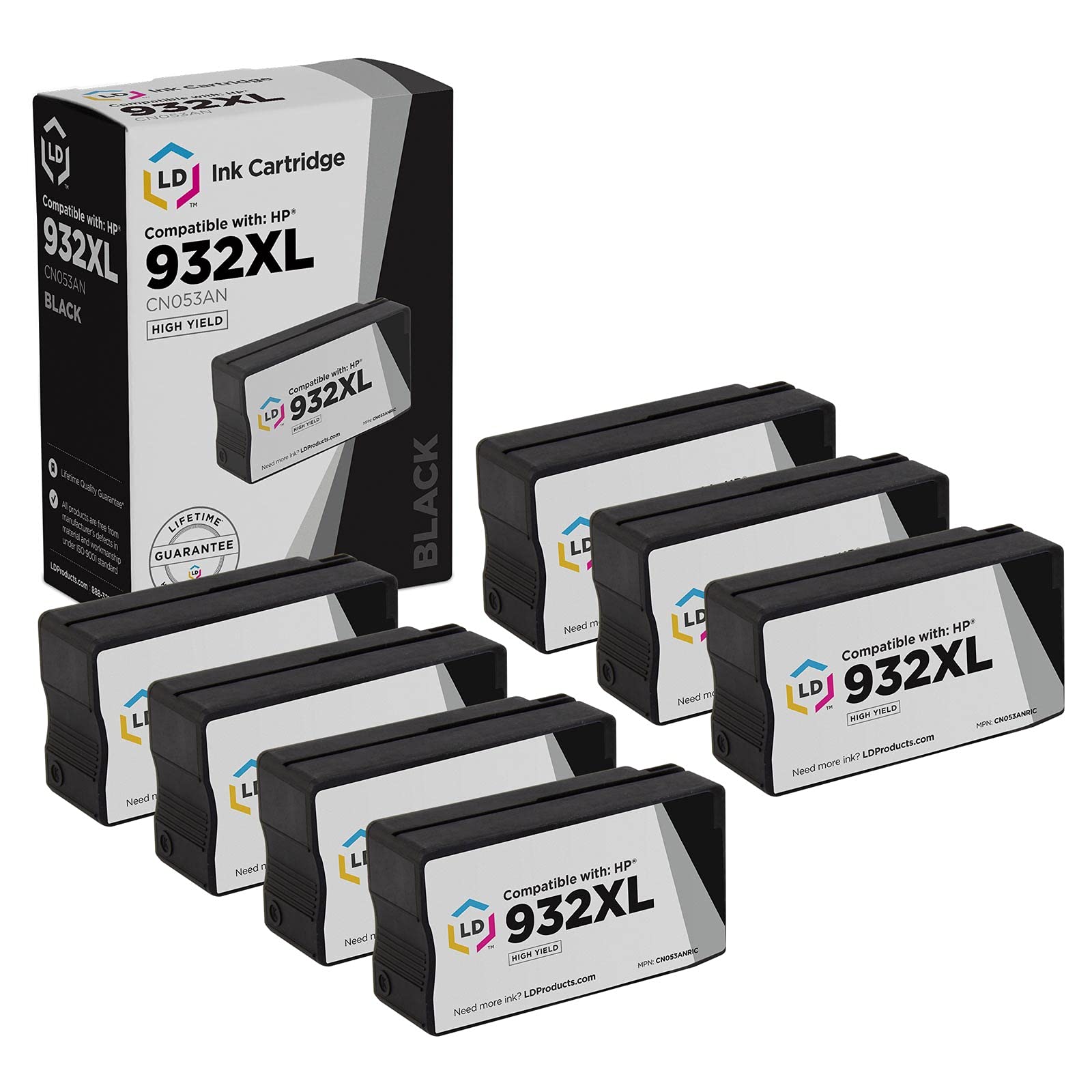 HP 932XL - Alto rendimiento - negro - original - cartucho de tinta - para Officejet 6100, 6600 H711a, 6700, 7110, 7510, 7610, 7612