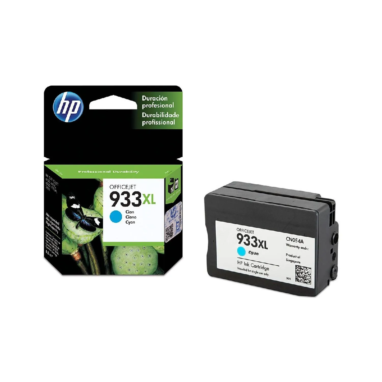 HP 933XL - 8.5 ml - Alto rendimiento - cián - original - cartucho de tinta - para Officejet 6100, 6600 H711a, 6700, 7110, 7510, 7610, 7612