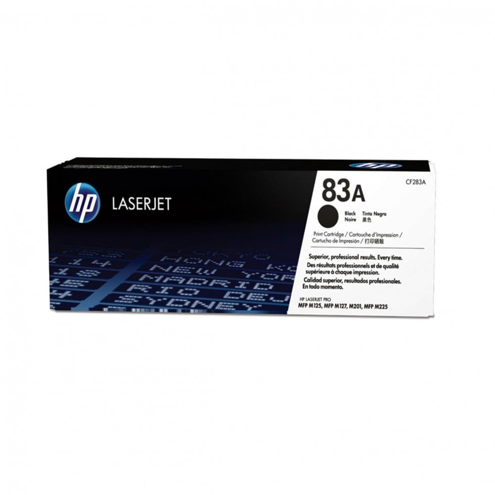 Vista 2 de HP 83A - Negro - original - LaserJet - cartucho de tóner (CF283A) - para LaserJet Pro M201, M202, MFP M125, MFP M127, MFP M225