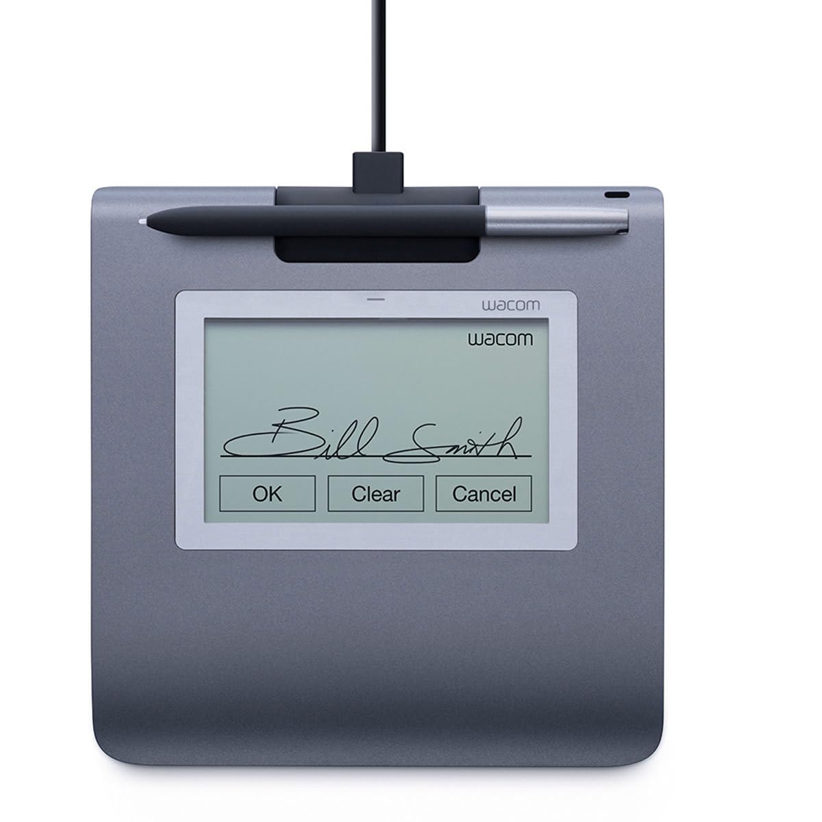 Vista 2 de Wacom STU-430 - Terminal de firma con display LCD - 9.6 x 6 cm - electromagnético - cableado - USB