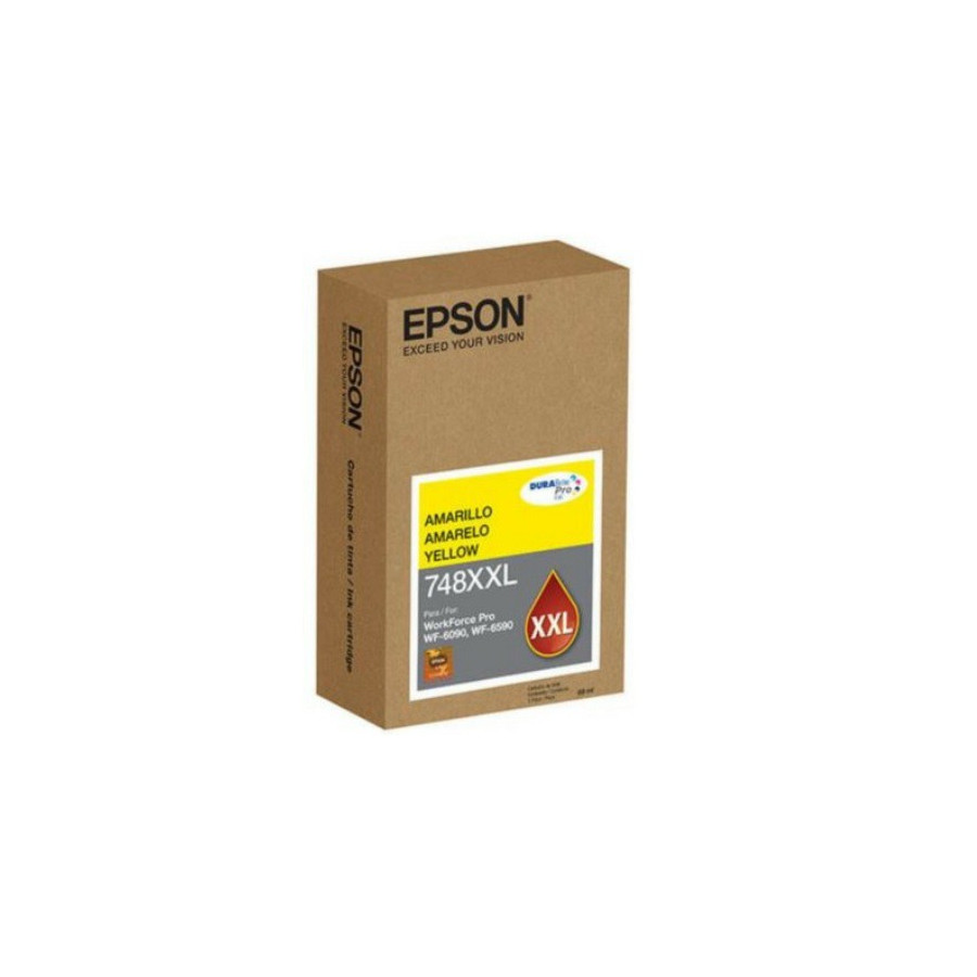Epson 748XXL - XL - amarillo - original - cartucho de tinta - para WorkForce Pro WF-6090, WF-6590, WF-8090, WF-8090 D3TWC, WF-8590, WF-8590 D3TWFC