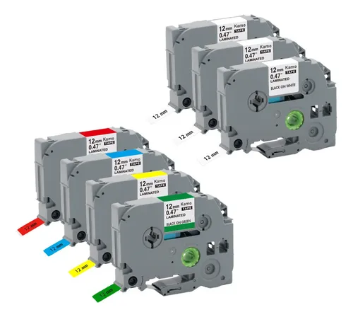 Brother TZe-631 - Adhesivo estándar - negro sobre amarillo - rollo (1,2 cm x 8 m) 1 cinta(s) tipo laminado - para Brother PT-D210, D600, H110; P-Touch PT-1005, 1880, D410, D460, D610, E310