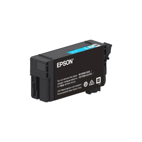 Epson T40W - 50 ml - gran capacidad - cián - original - blíster con alarmas de RF/acústica - cartucho de tinta - para SureColor T2170, T3170, T3170M, T5170, T5170M