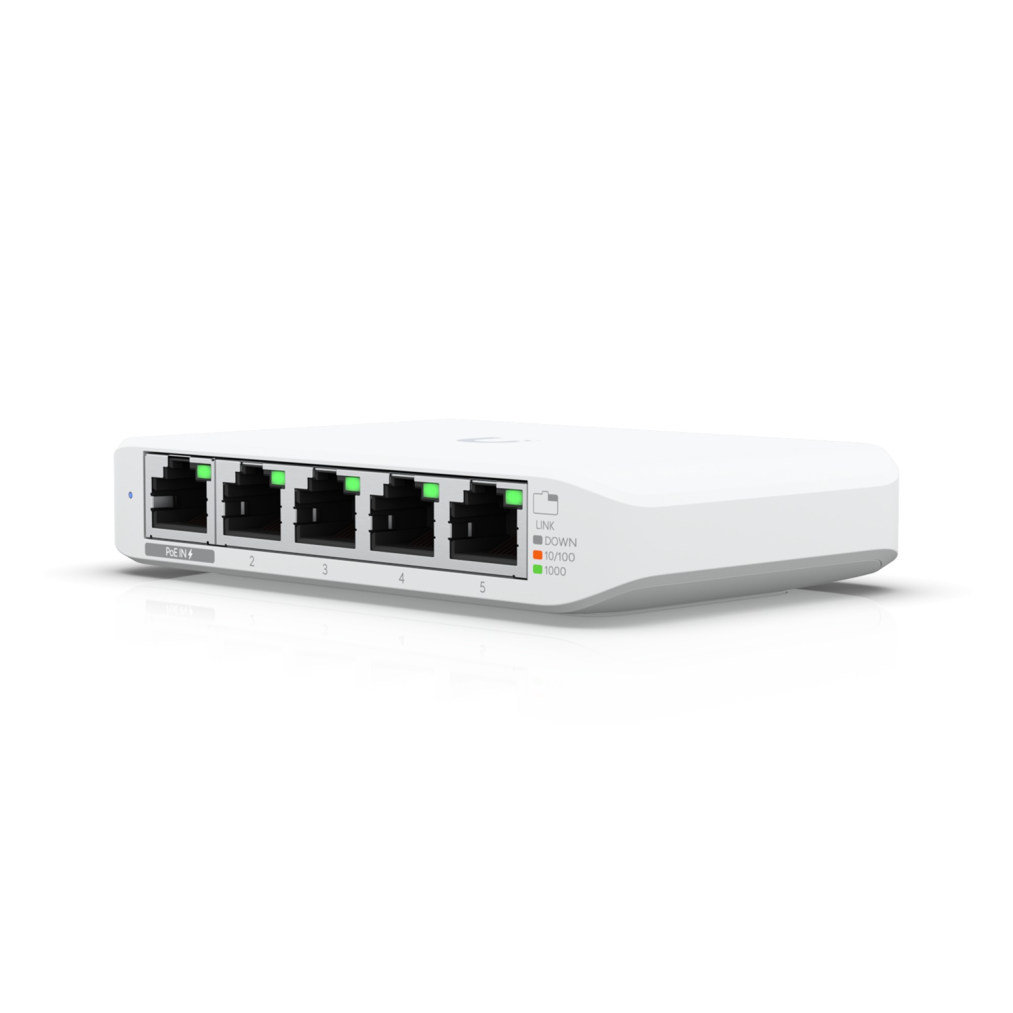 Ubiquiti UniFi Switch USW Flex Mini - Conmutador - inteligente - 4 x 10/100/1000 + 1 x 10/100/1000 (PoE+) - sobremesa - PoE+