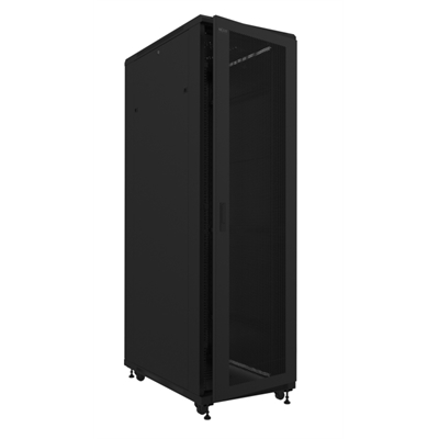 Vista 2 de Nexxt Solutions - Rack armario - instalable en el suelo - RAL 9005, negro barniz - 42U - 19"