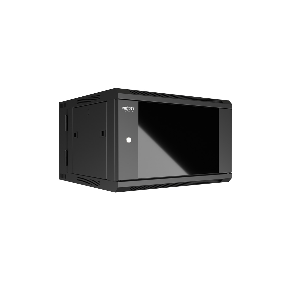 Nexxt Solutions - Rack armario - instalable en pared - RAL 9005, negro barniz - 12U - 19"