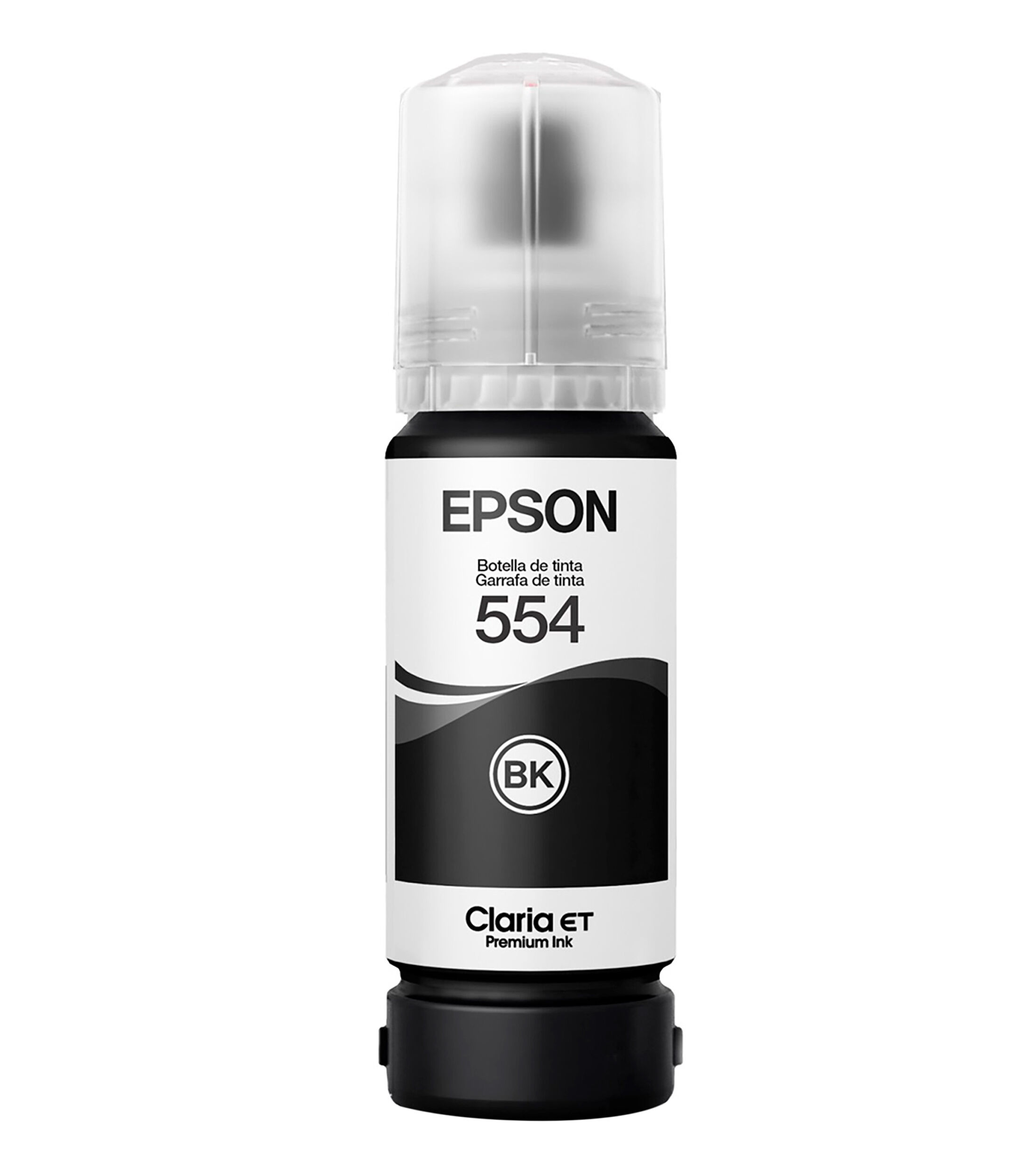 Epson T555 - Photo Negro - original - recarga de tinta - para EcoTank L8160, L8180