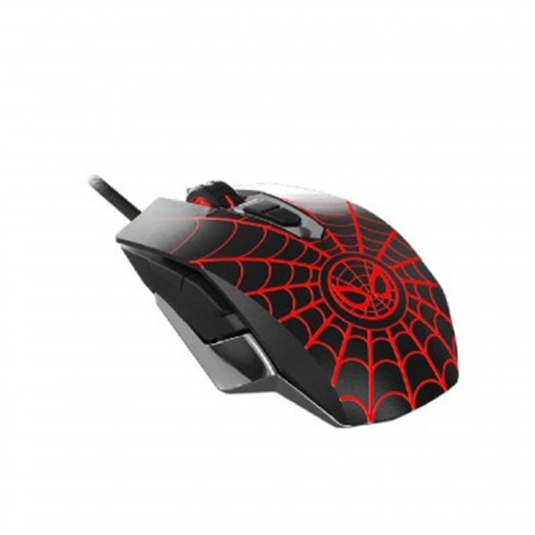 Xtech - XTM-M520SM - Mouse - USB - Wired - black  and red - Gaming Spider-Man