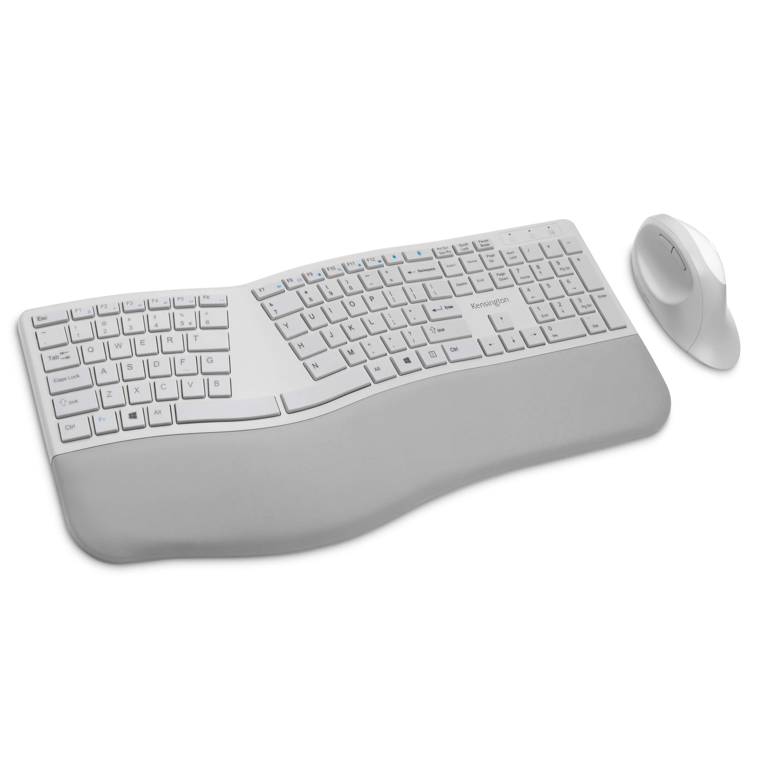 Kensington Pro Fit Ergo Wireless Keyboard and Mouse - Juego de teclado y ratón - inalámbrico - 2.4 GHz, Bluetooth 4.0 - español - negro