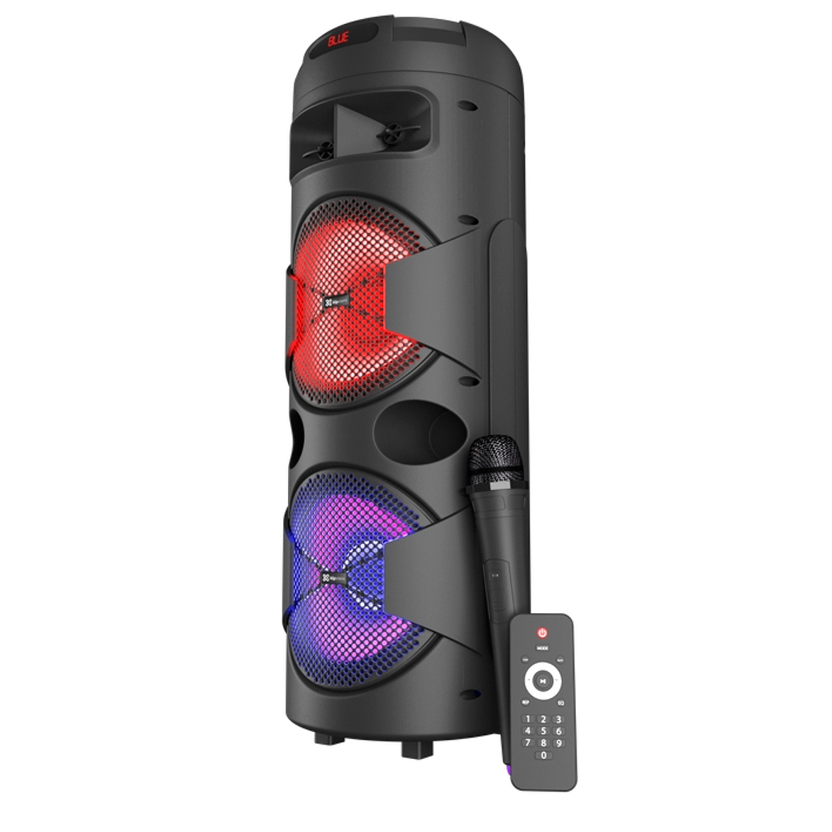 Klip Xtreme KLS-601 - Speaker system - Black - 2x8" Battery Wls Mic