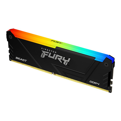 Kingston FURY Beast - DDR4 - módulo - 16 GB - DIMM de 288 contactos - 3600 MHz / PC4-28800 - CL18 - 1.35 V - sin búfer - no ECC - negro