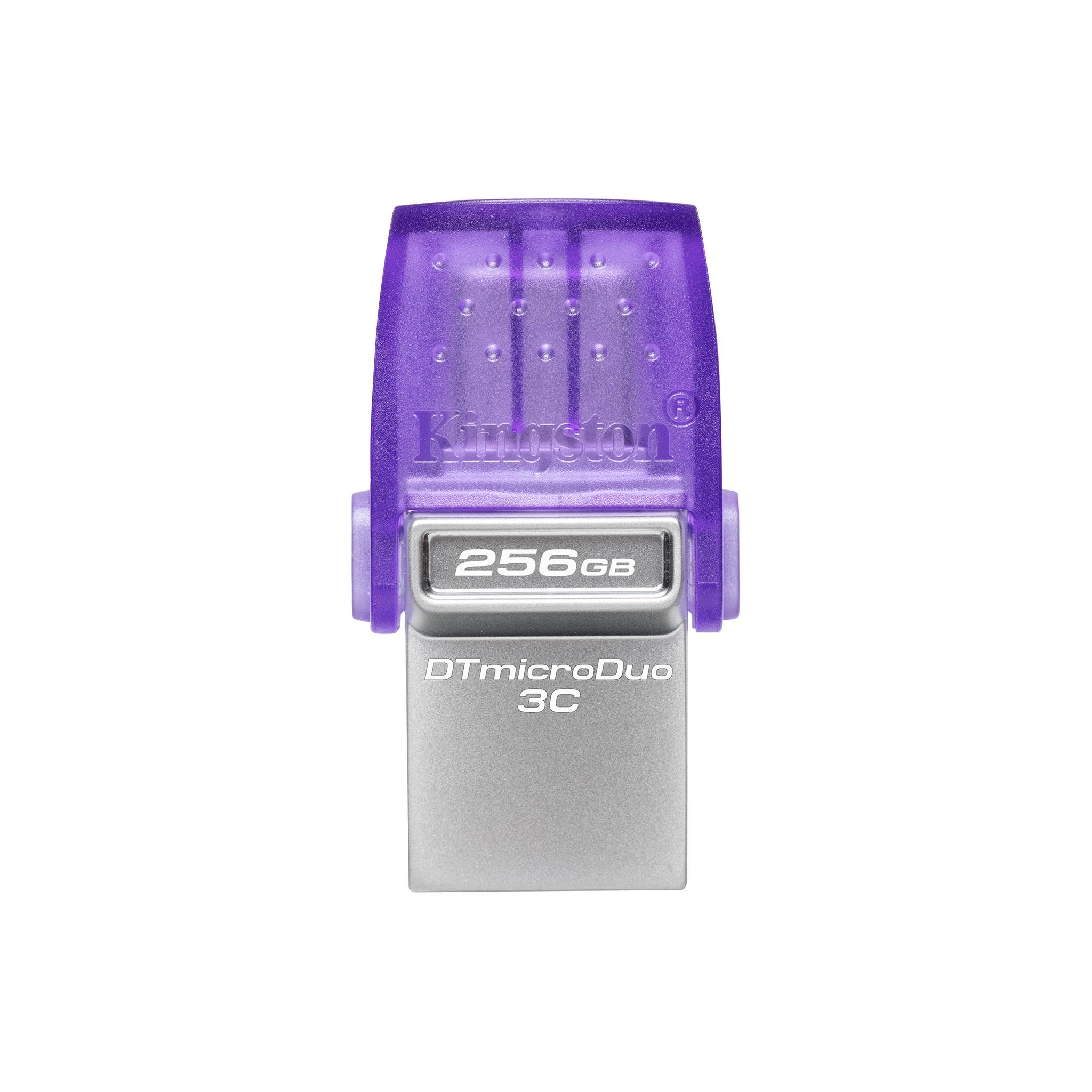 Kingston DataTraveler microDuo 3C - Unidad flash USB - 128 GB - USB 3.2 Gen 1 / USB-C