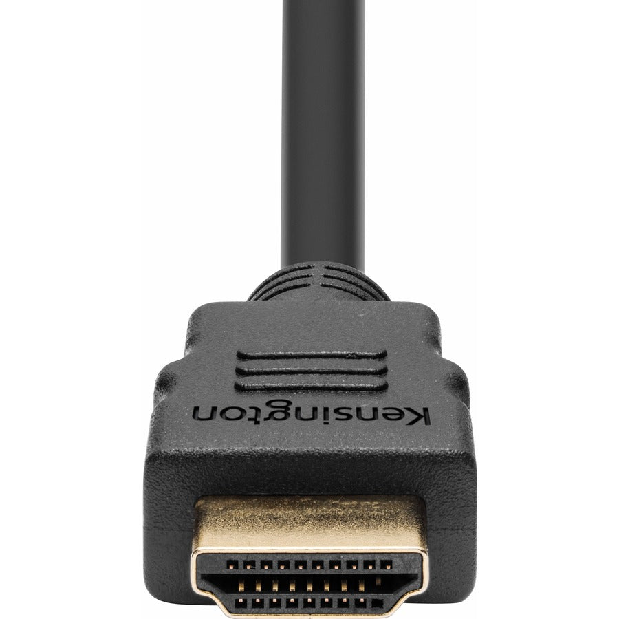Kensington High Speed HDMI Cable with Ethernet, 6ft - Alta velocidad - cable HDMI con Ethernet - HDMI macho a HDMI macho - 1.83 m - negro - compatibilidad con 4K