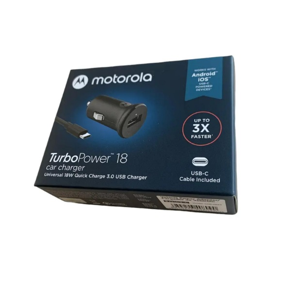 Motorola - Car battery charger - Lithium ion - Para Universal - Tipo C
