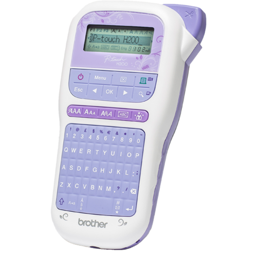 Brother P-Touch PT-H200 - Etiquetadora - B/N - transferencia térmica - rollo (1,2 cm) - cortador